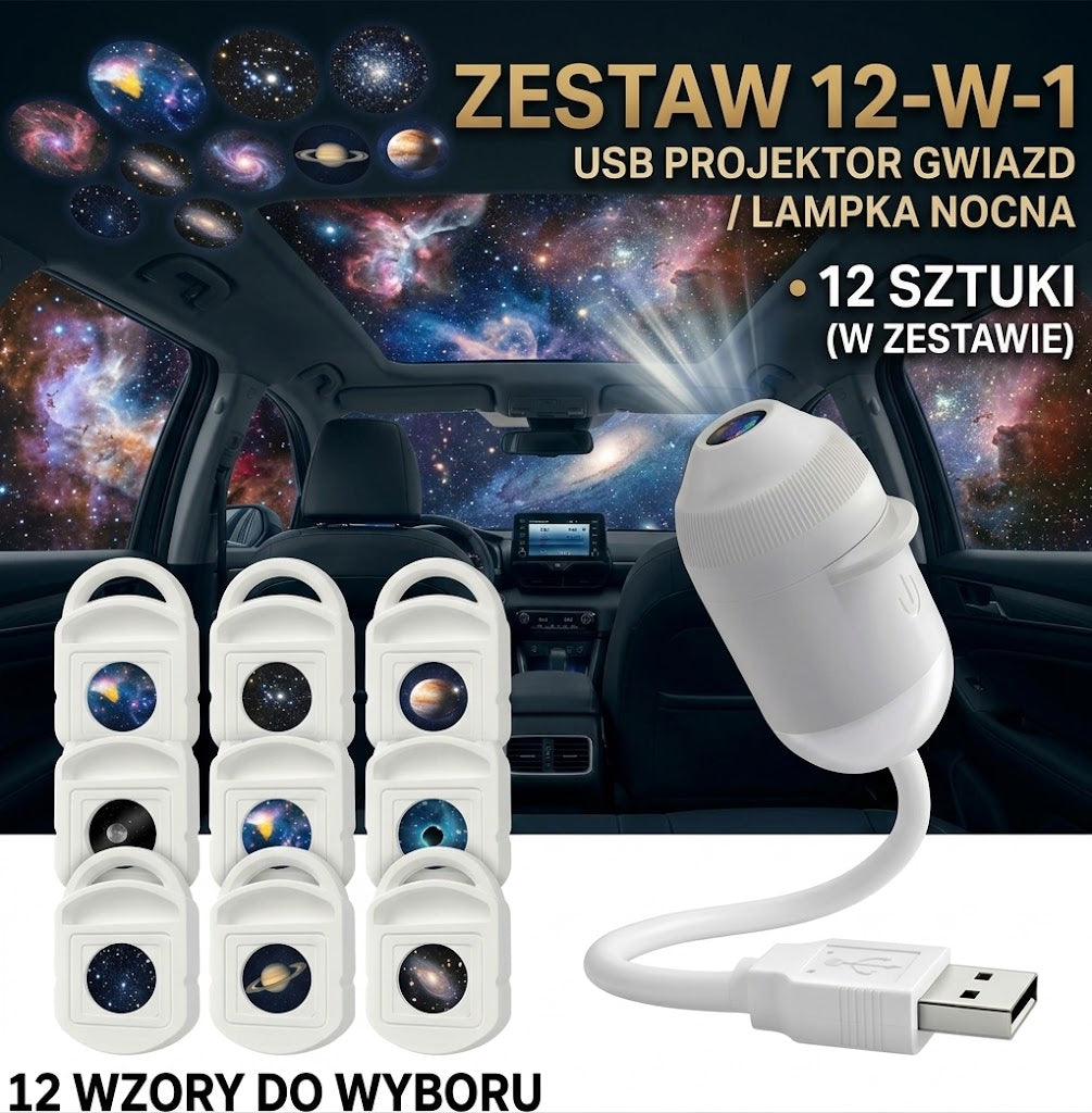 Mini Galaksik 2.0 – Projektor Gwiazd LED USB