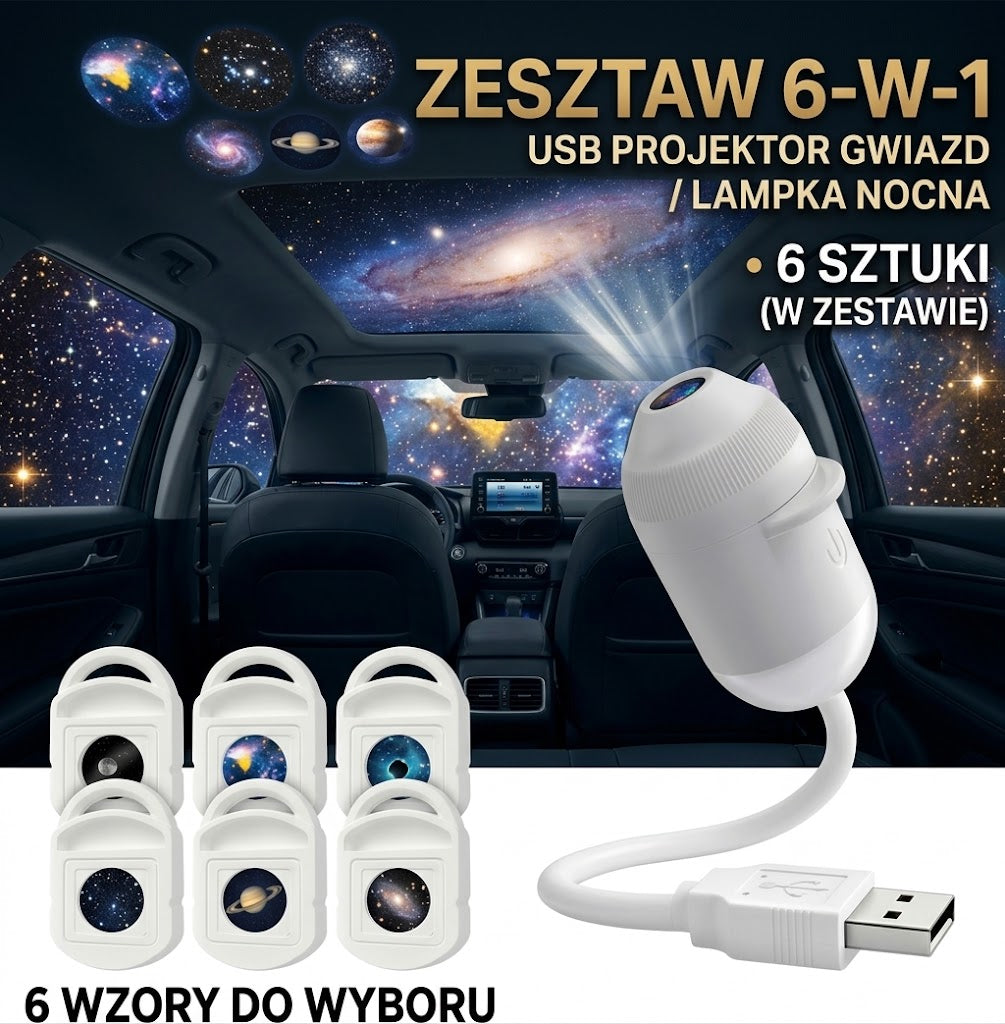 Mini Galaksik 2.0 – Projektor Gwiazd LED USB